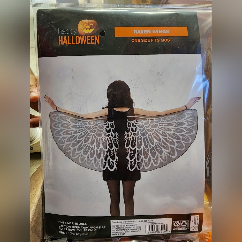 Happy Halloween Raven Wings